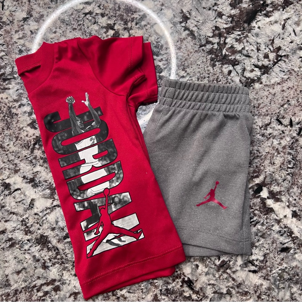 Jordan Dri-Fit Tshirt and Shorts Set